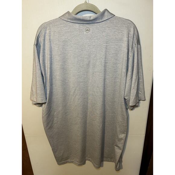 Peter Millar Men's XXL Crown Crafted Gray Short Sleeve Polo With Pocket - Picture 5 of 7